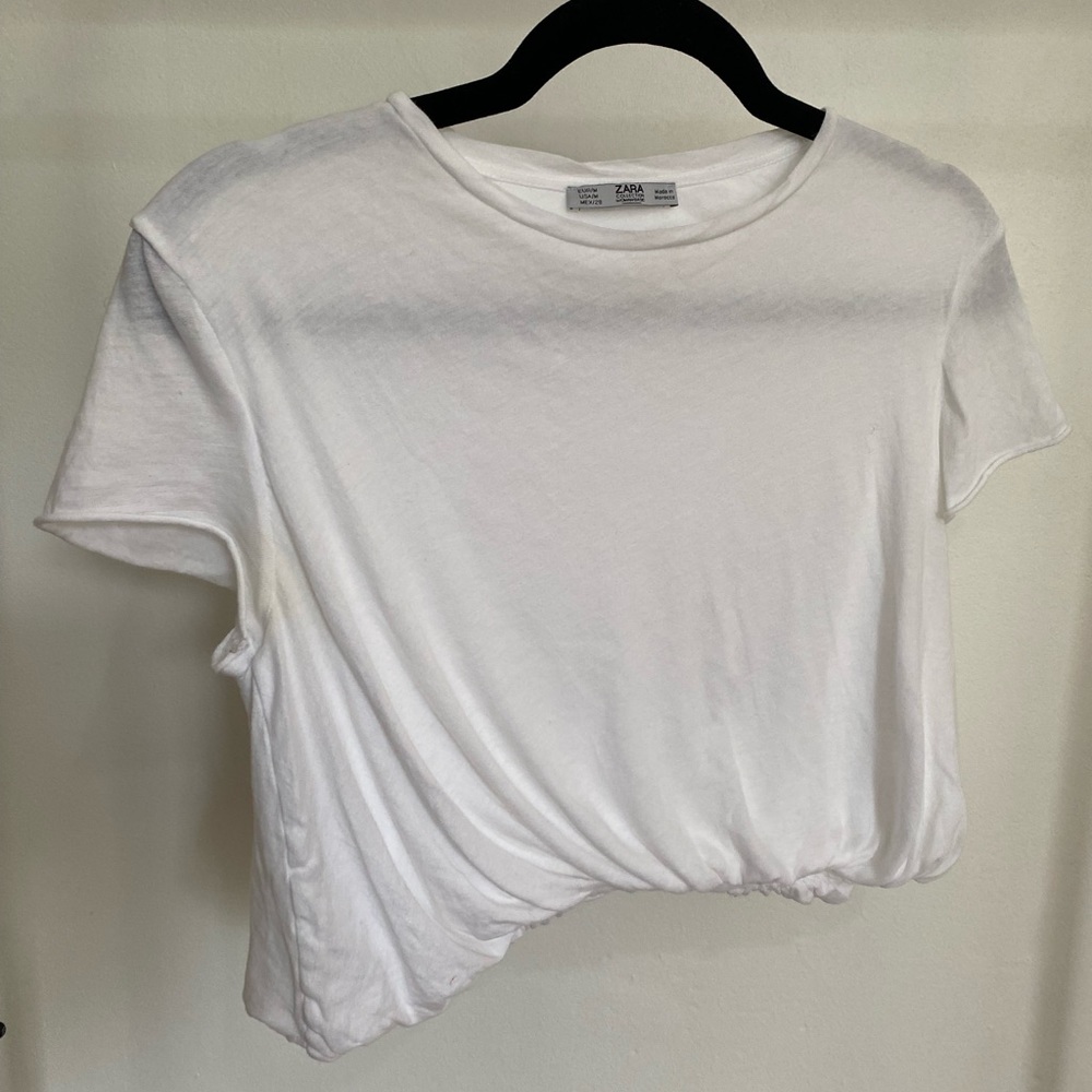 Zara White Crop Top